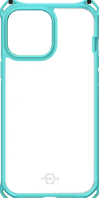 Itskins Hybrid Sling iPhone 13 Pro Cover - Light Blue - Tashqila Itskins Hybrid Sling iPhone 13 Pro Cover - Light Blue - Tashqila